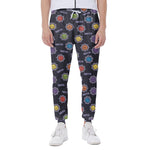 Colorful Maya Pattern Print Scuba Joggers