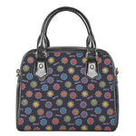 Colorful Maya Pattern Print Shoulder Handbag