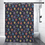 Colorful Maya Pattern Print Shower Curtain