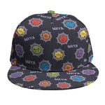 Colorful Maya Pattern Print Snapback Cap