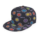 Colorful Maya Pattern Print Snapback Cap