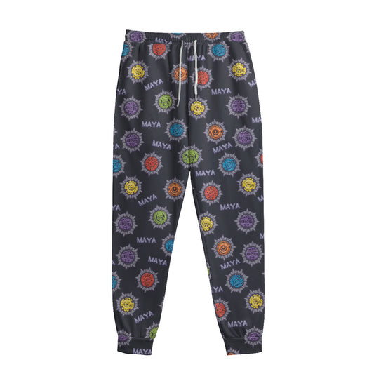 Colorful Maya Pattern Print Sweatpants