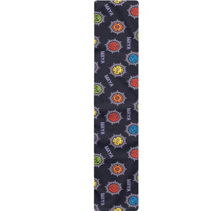 Colorful Maya Pattern Print Table Runner