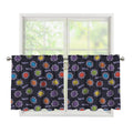 Colorful Maya Pattern Print Tier Curtains