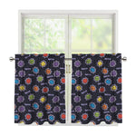 Colorful Maya Pattern Print Tier Curtains