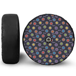 Colorful Maya Pattern Print Tire Cover With Camera Hole