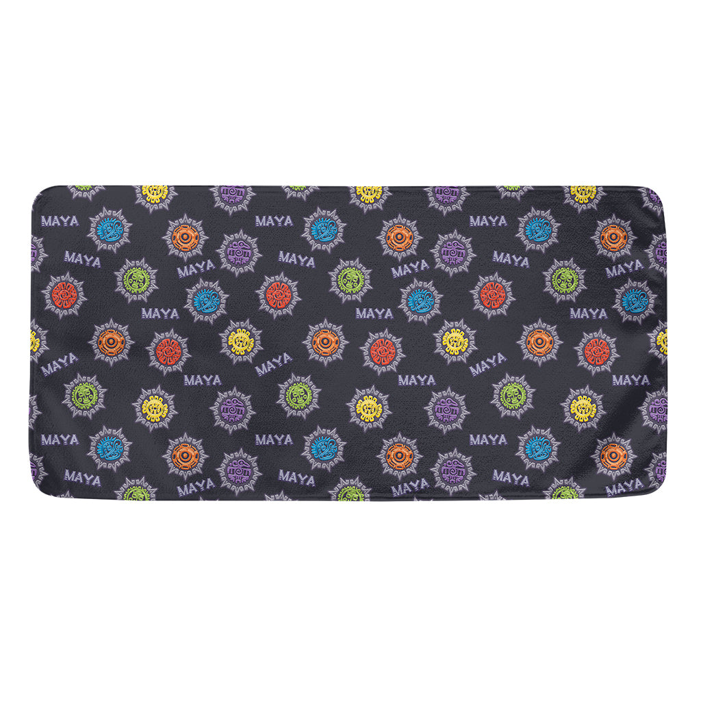 Colorful Maya Pattern Print Towel