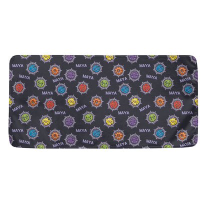 Colorful Maya Pattern Print Towel