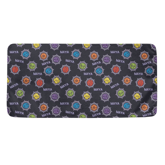 Colorful Maya Pattern Print Towel