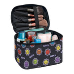 Colorful Maya Pattern Print Travel Makeup Bag