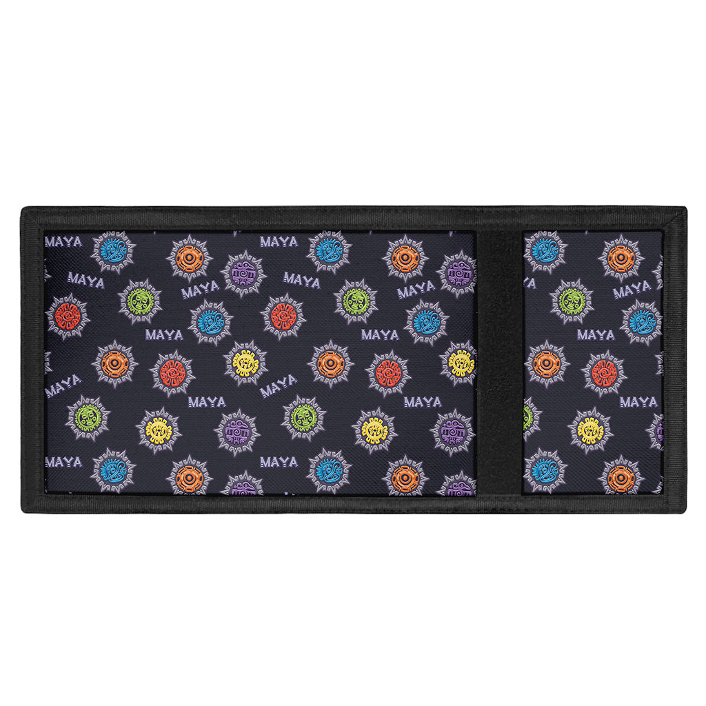 Colorful Maya Pattern Print Trifold Wallet