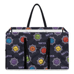 Colorful Maya Pattern Print Utility Tote Bag