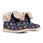 Colorful Maya Pattern Print Winter Boots