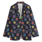 Colorful Maya Pattern Print Women's Blazer