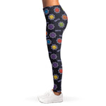 Colorful Maya Pattern Print Women's Leggings