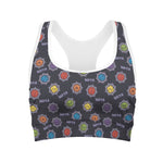 Colorful Maya Pattern Print Women's Sports Bra