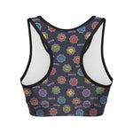 Colorful Maya Pattern Print Women's Sports Bra
