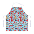 Colorful Medical Pattern Print Adjustable Apron