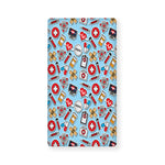 Colorful Medical Pattern Print Baby Crib Sheet