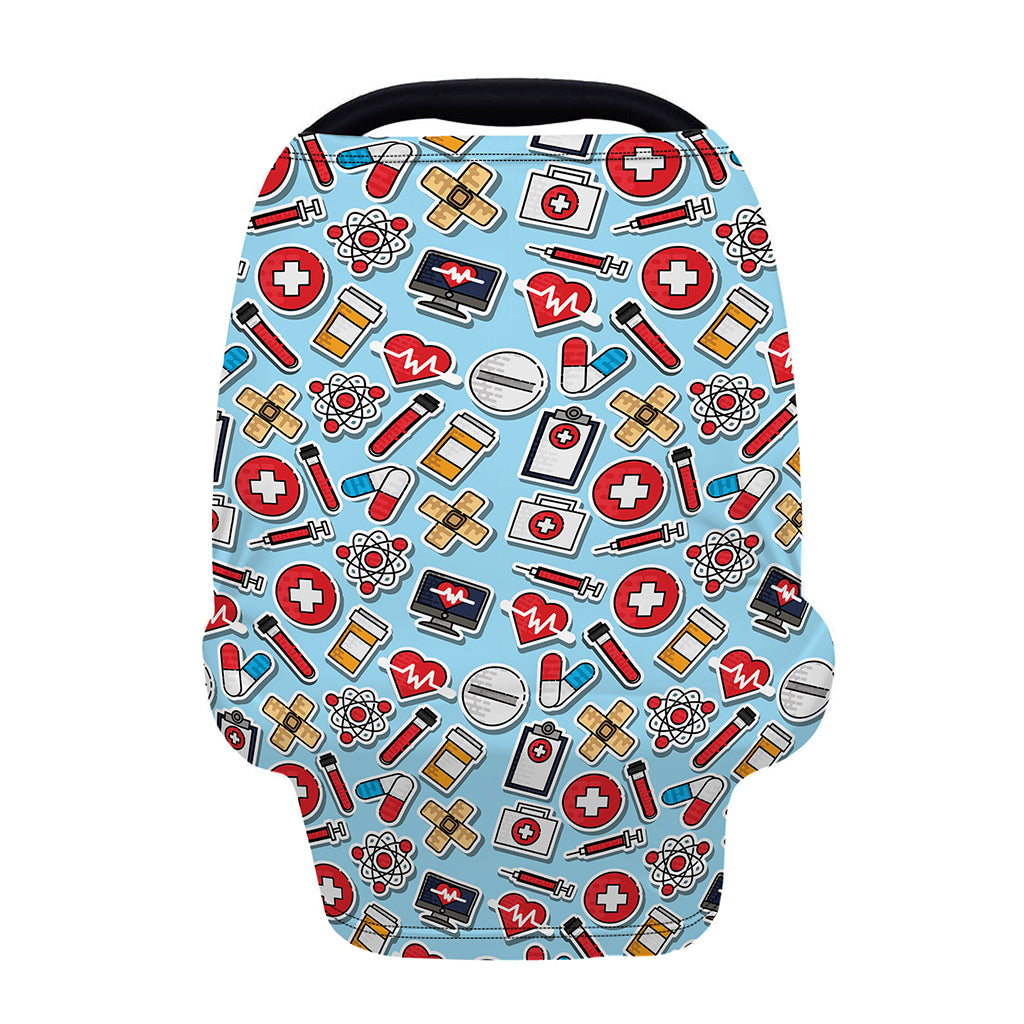 Colorful Medical Pattern Print Baby Seat Cover