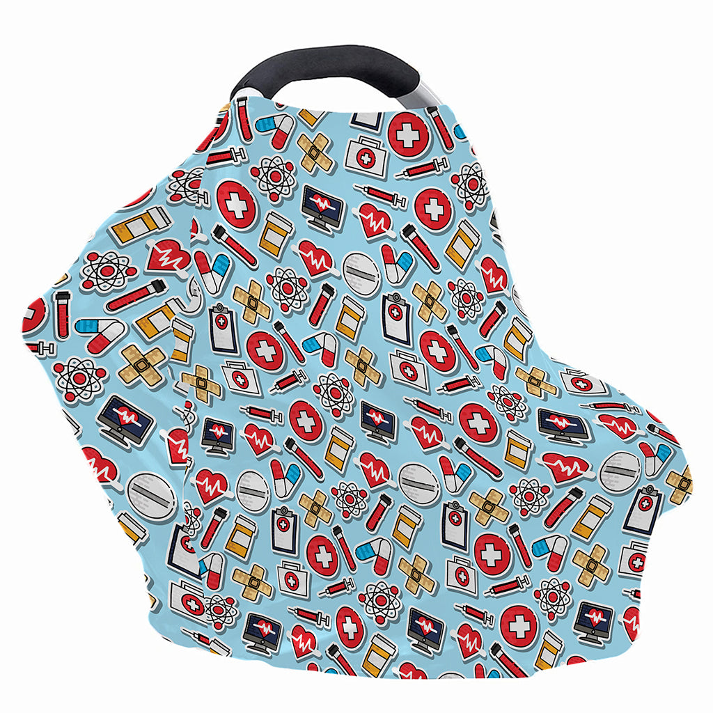 Colorful Medical Pattern Print Baby Seat Cover