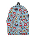 Colorful Medical Pattern Print School Backpack