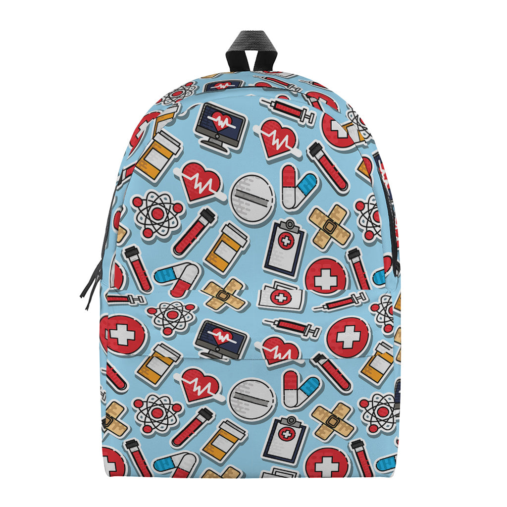 Colorful Medical Pattern Print Backpack