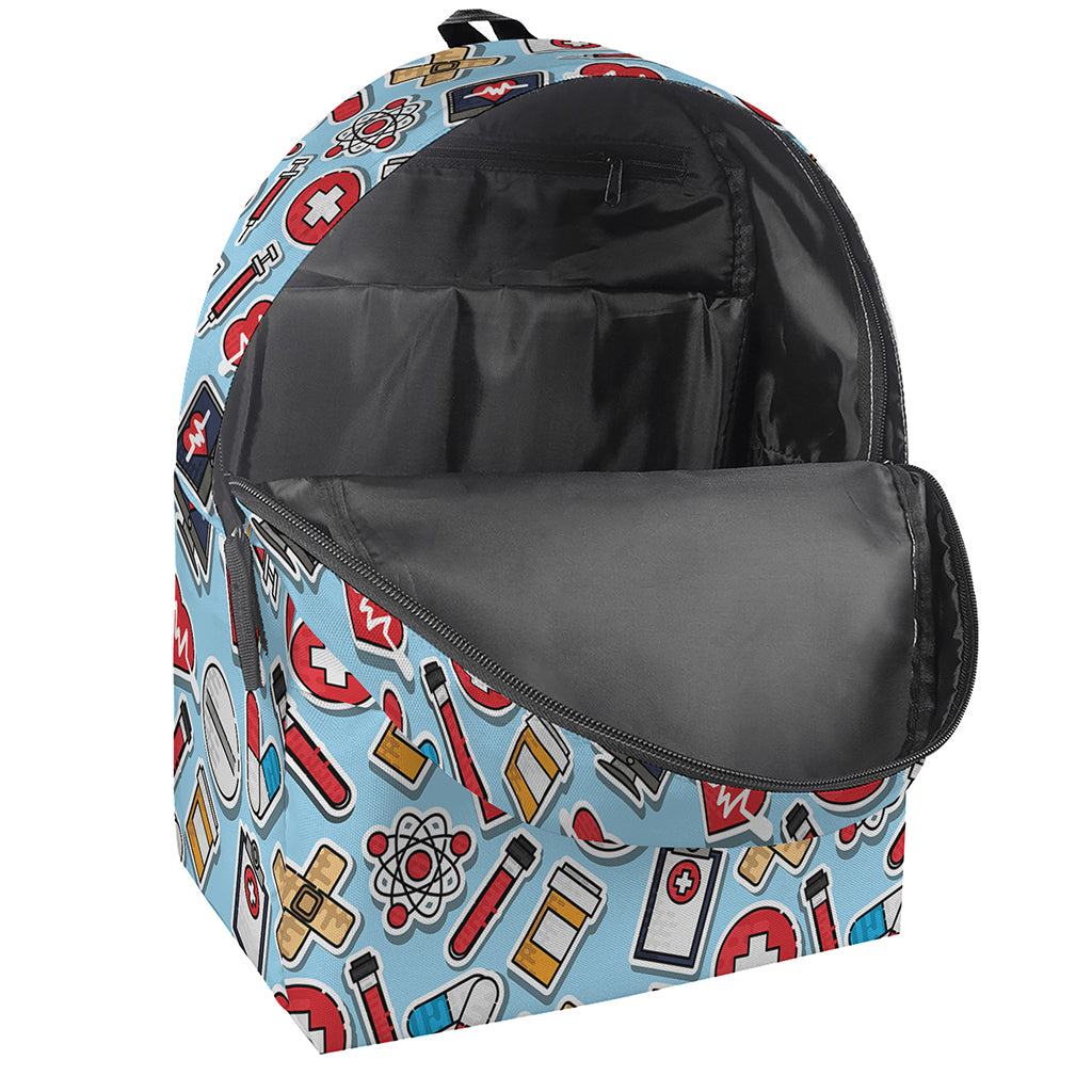 Colorful Medical Pattern Print Backpack