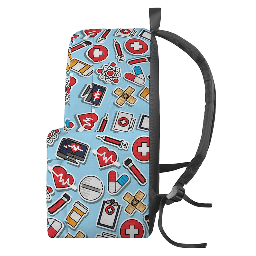 Colorful Medical Pattern Print Backpack