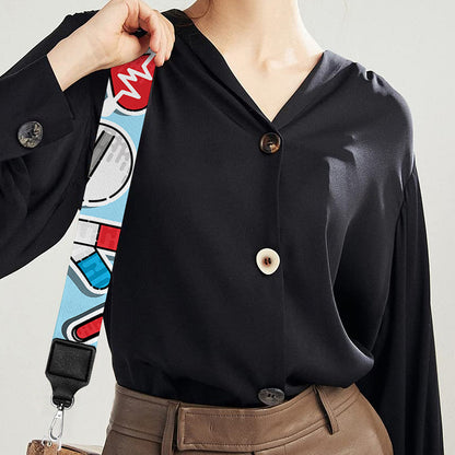 Colorful Medical Pattern Print Bag Strap