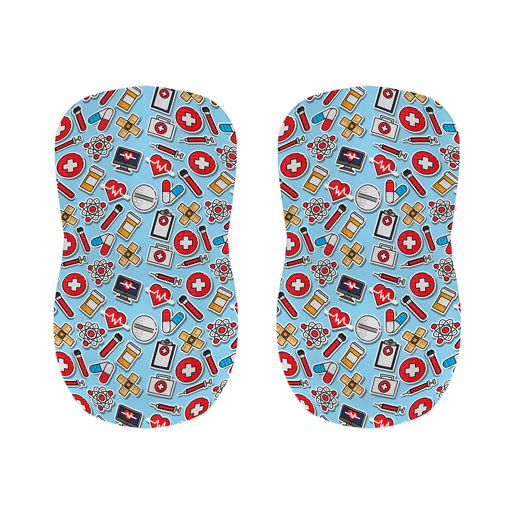 Colorful Medical Pattern Print Bar Stool Covers