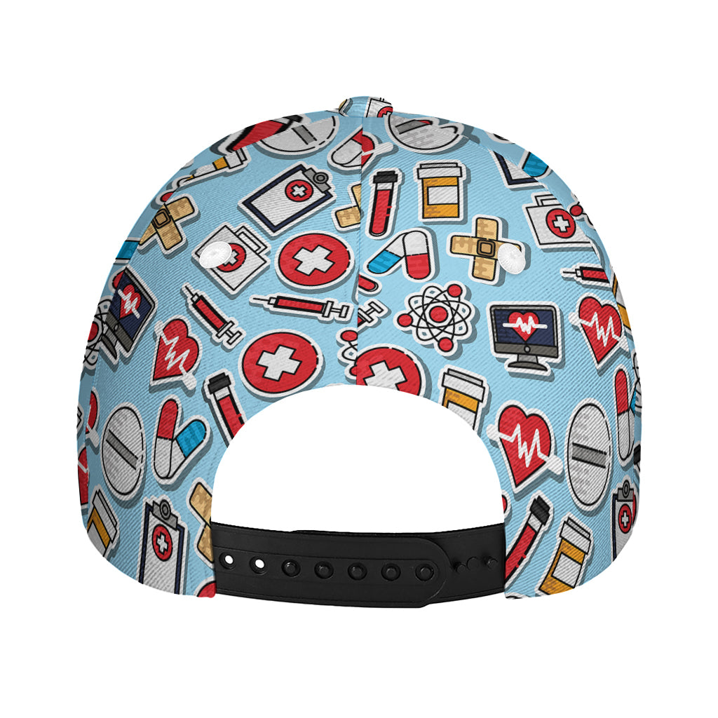 Colorful Medical Pattern Print Baseball Cap