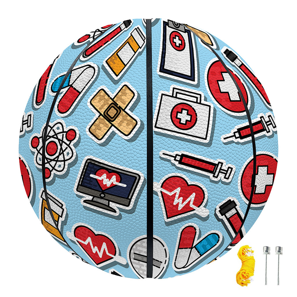 Colorful Medical Pattern Print Basketball