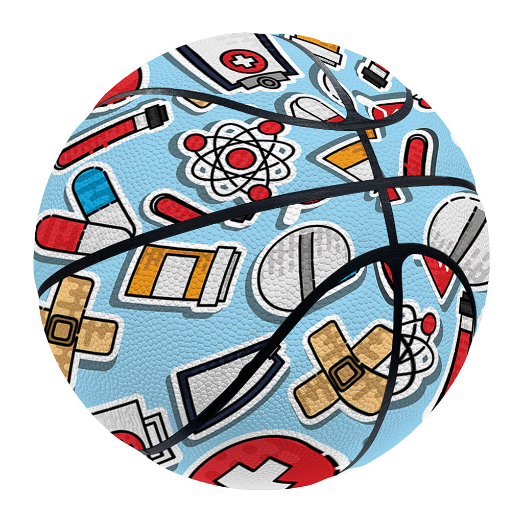 Colorful Medical Pattern Print Basketball