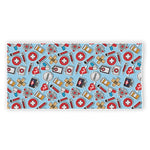Colorful Medical Pattern Print Beach Towel