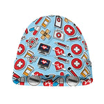 Colorful Medical Pattern Print Beanie