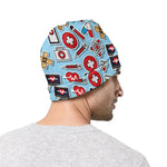 Colorful Medical Pattern Print Beanie