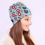 Colorful Medical Pattern Print Beanie