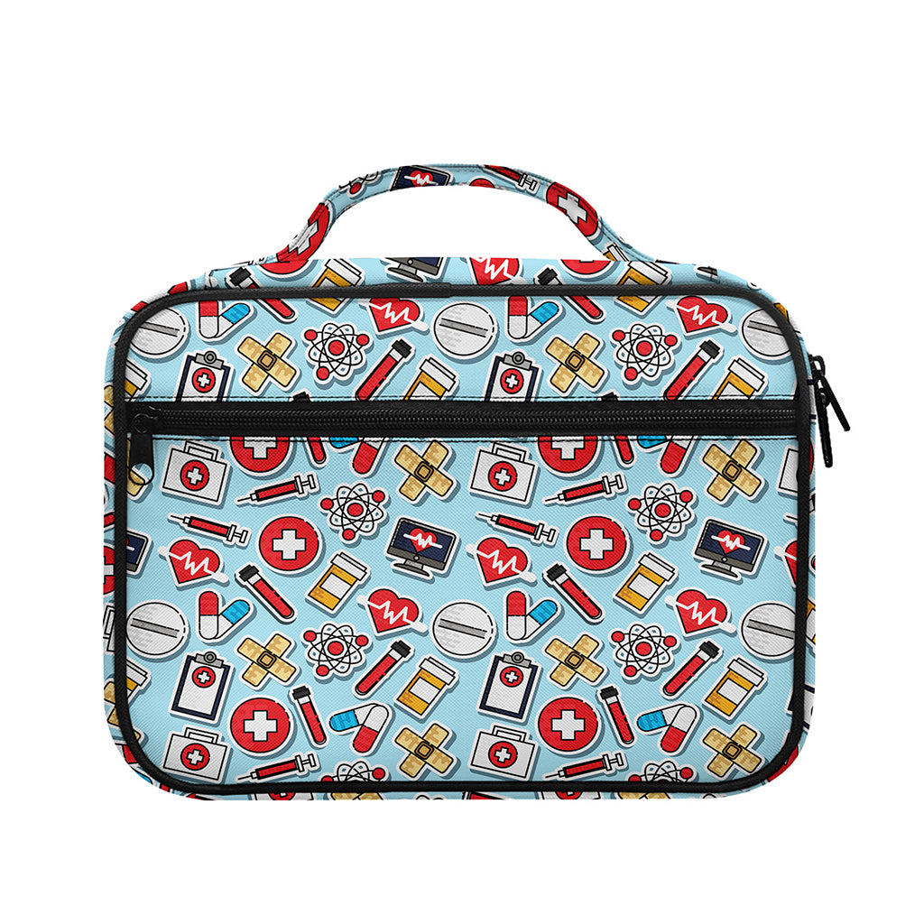 Colorful Medical Pattern Print Briefcase Bible Bag