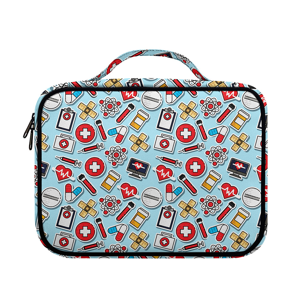 Colorful Medical Pattern Print Briefcase Bible Bag