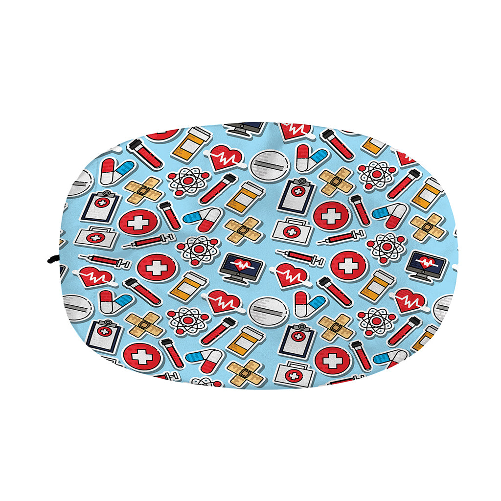 Colorful Medical Pattern Print Car Side Mirror Covers