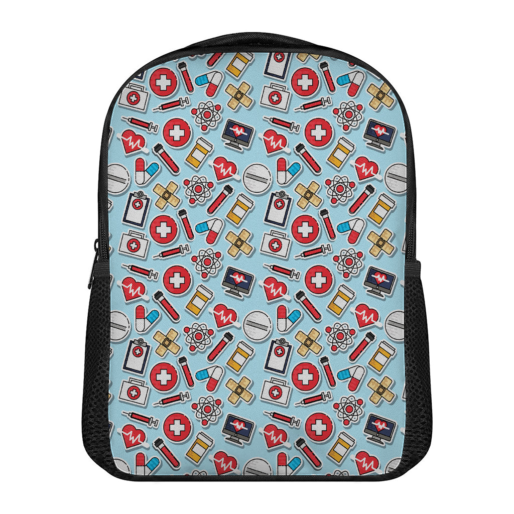 Colorful Medical Pattern Print Casual Backpack