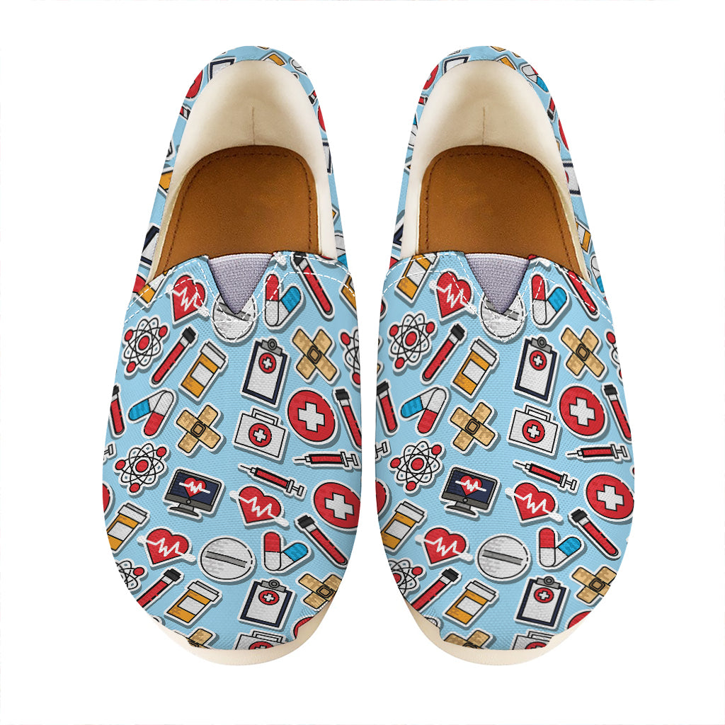 Colorful Medical Pattern Print Casual Shoes