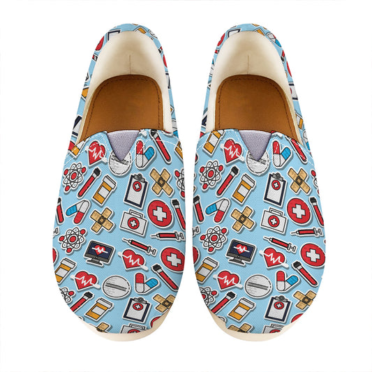 Colorful Medical Pattern Print Casual Shoes