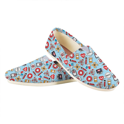 Colorful Medical Pattern Print Casual Shoes