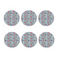 Colorful Medical Pattern Print Coaster Set