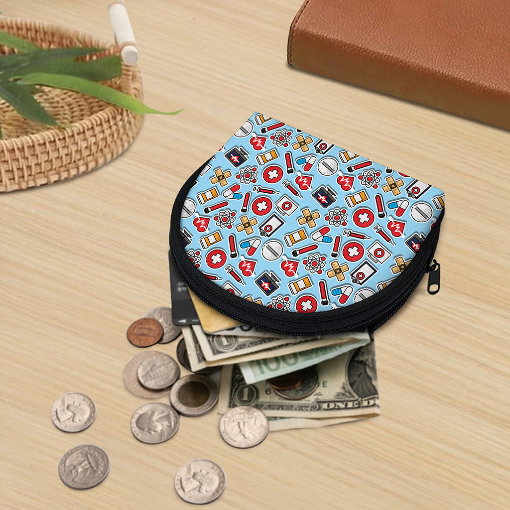 Colorful Medical Pattern Print Coin Purse