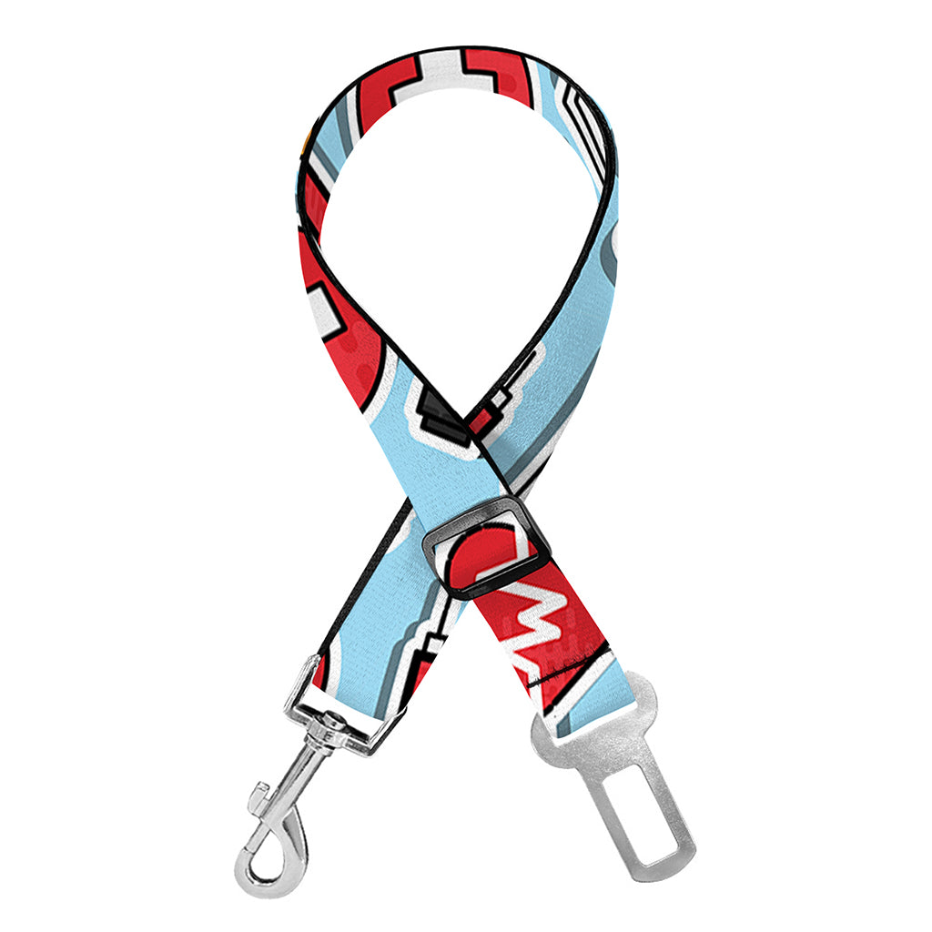 Colorful Medical Pattern Print Dog Seat Belt