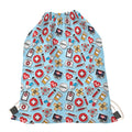 Colorful Medical Pattern Print Drawstring Bag