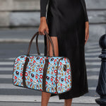 Colorful Medical Pattern Print Duffle Bag